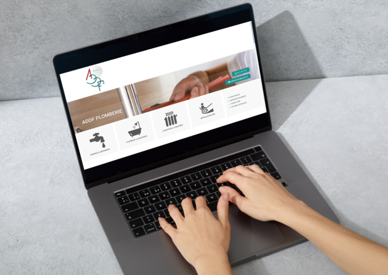 Mockup site Internet ADDF Plomberie